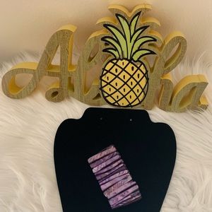 Purple Shell Stretchy Bracelet